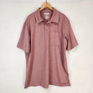 Duluth Trading Co Standard Fit  Polo Shirt Men's L Red Golf Casual Short Sleeve